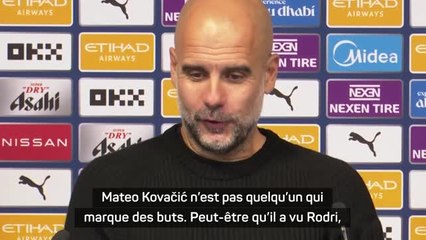 Man. City - Guardiola et les 2 buts de Kovačić : “Peut-être qu’il a vu Rodri marquer de cette position !”