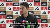 Arsenal - Arteta regrette le manque d’efficacité en 1ère mi-temps, mais heureux de la réaction