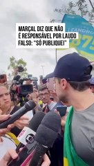 Marçal afirma que não é responsável por laudo falso "Só publiquei"