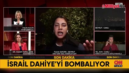 İsrail Beyrut'u bombaladı! CNN Türk kameraları o anları kaydetti