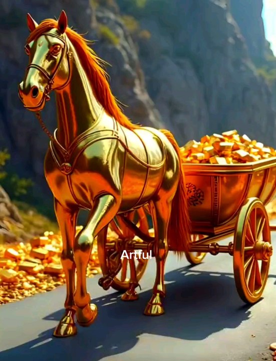 Golden Horse is transporting gold ✨️ Golden Horse is transporting gold #gold#Good things always happen at the next turn #get rich rich rich rich