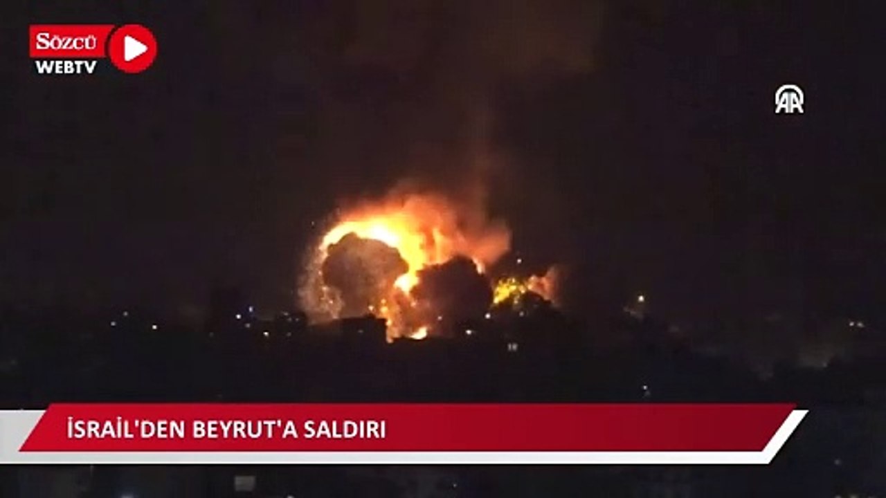 İsrail ordusu, Beyrut'un güneyindeki Dahiye bölgesine saldırı düzenledi