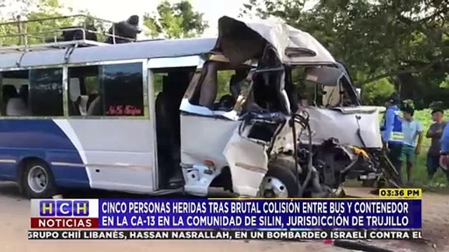 Brutal accidente vial deja cinco personas heridas en Trujillo, Colón