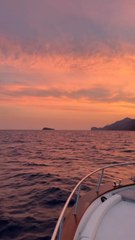 FIN DE JOURNÉE bateau à Positano