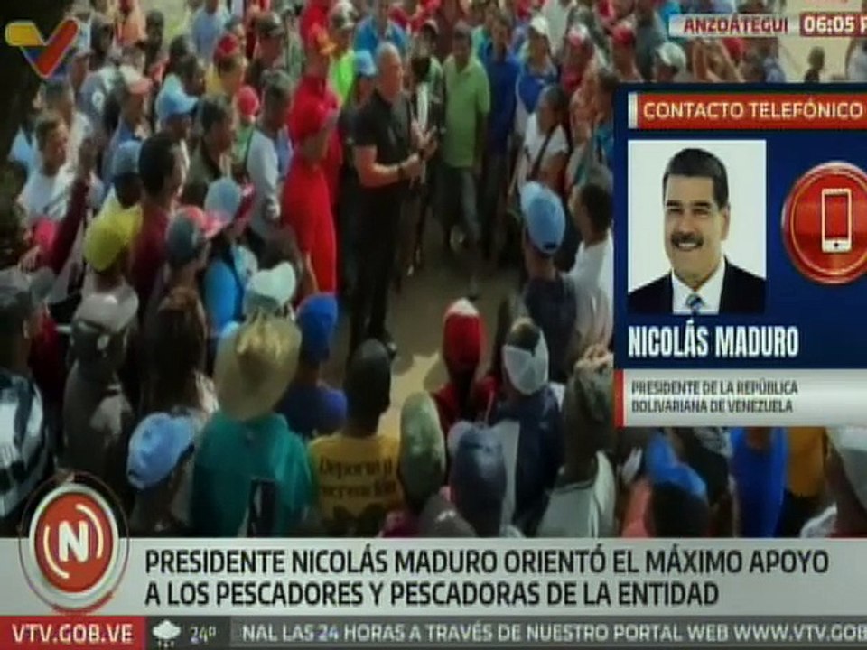 Presidente Nicolás Maduro ratifica su apoyo a pescadores y pescadoras del estado Anzoátegui