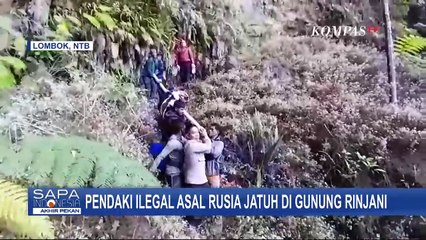 Pendaki Ilegal Asal Rusia Jatuh di Gunung Rinjani
