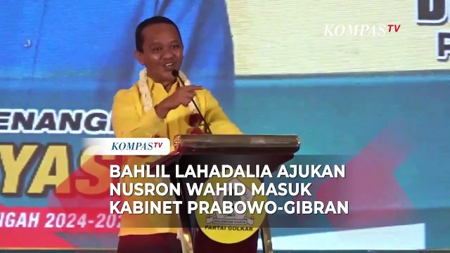Kelakar Ketua Umum Golkar Bahlil Lahadalia Ajukan Nusron Wahid Masuk Kabinet Prabowo-Gibran