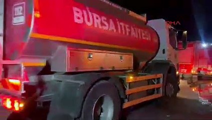 Bursa'da alevler geceyi gündüze çevirdi