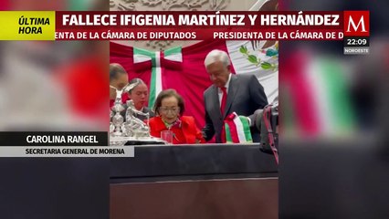 Carolina Rangel recuerda a Ifigenia Martínez como pionera en la política