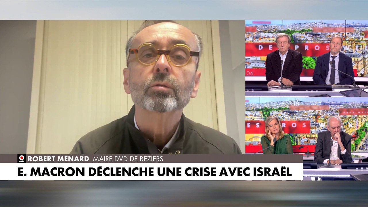 «J’ai honte des déclarations d’Emmanuel Macron à la veille du massacre du 7 octobre» s’émeut Robert Ménard