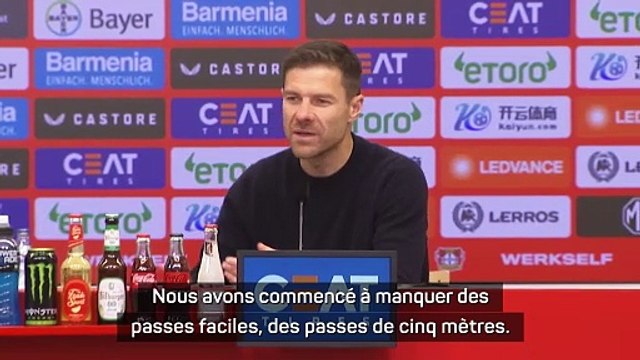 Xabi Alonso : “Nous n’avons pas été assez intelligents”