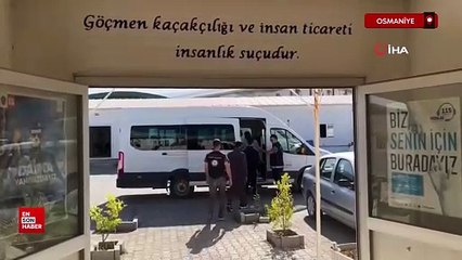 Osmaniye’de lüks otomobilde 4 göçmen yakalandı