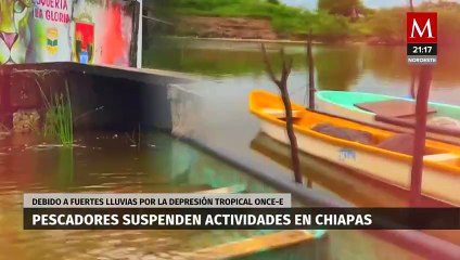 Pescadores de Chiapas enfrentan riesgos tras depresión tropical 11