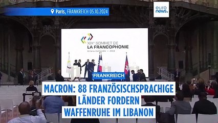 Francophoniegipfel fordert sofortigen Waffenstillstand im Libanon
