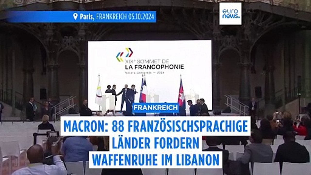 Francophoniegipfel fordert sofortigen Waffenstillstand im Libanon