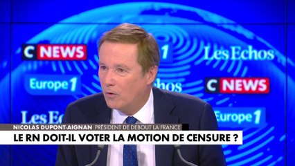 «Vous verrez qu’on aura une élection présidentielle anticipée un jour», avance Nicolas Dupont-Aignan