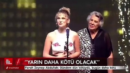Farah Zeynep Abdullah: Gündem dün kötüydü, bugün daha kötü