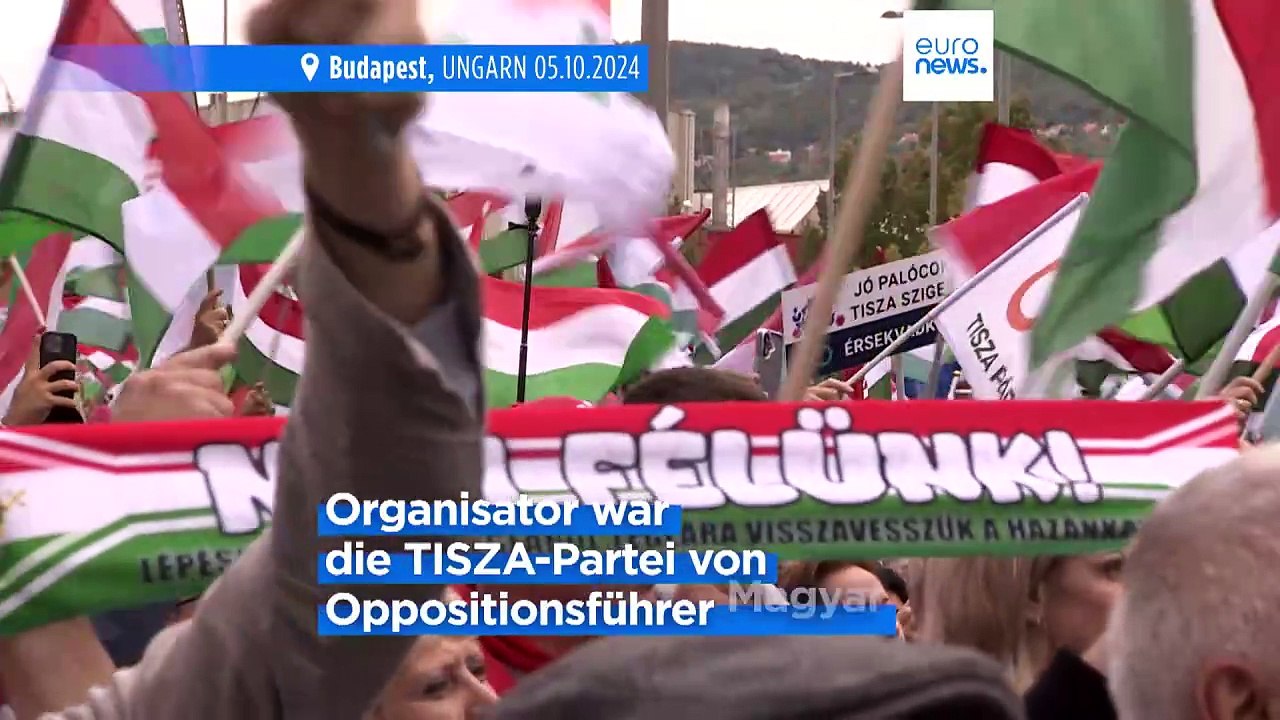Ungarn: Demonstranten sehen in staatlicher Medienholding MTVA 'Propagandafabrik' Orbans