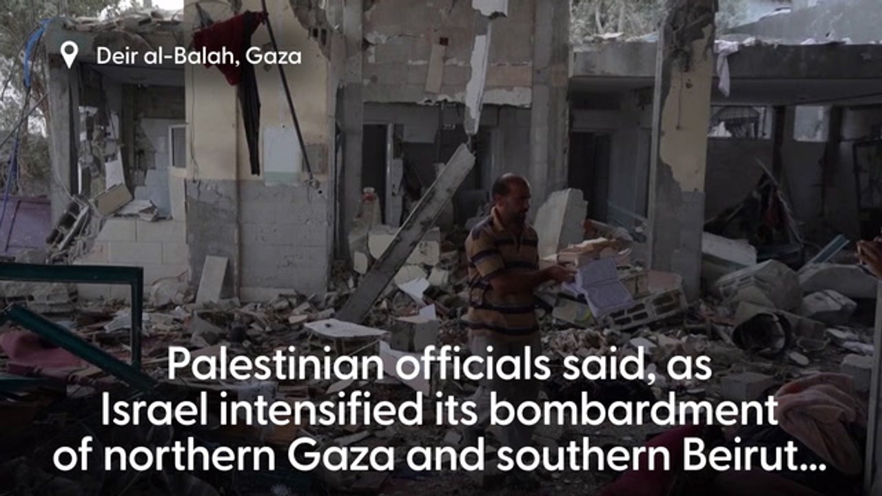 Israeli Strike On Gaza Mosque Kills 19 As Bombardment Of Beirut Intensifies