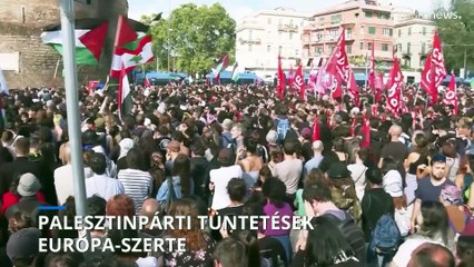 Palesztinpárti tüntetések zajlanak a Hamász izraeli vérengzésének egyéves évfordulója előtt