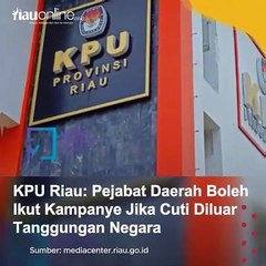 KPU Riau: Pejabat Daerah Boleh Ikut Kampanye Jika Cuti Diluar Tanggungan Negara
