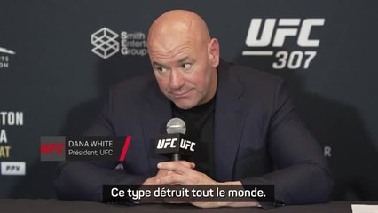UFC 307 - Dana White impressionné par Pereira : "Ce type détruit tout le monde"