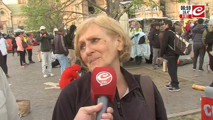 Peregrinación a Luján: "Nací ciego, no había operación y gracias a la Virgen y volví a ver"