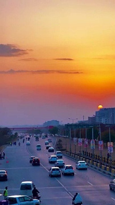 sunset #sunset view #beautiful view of Islamabad #