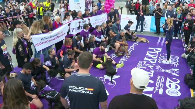 Multitud de personas corren en Madrid contra el abandono y maltrato animal