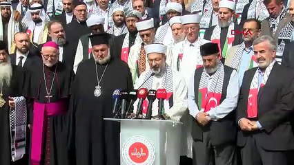 İstanbul - Taksim'den Filistin için 'Barışa Çağrı' mesajı