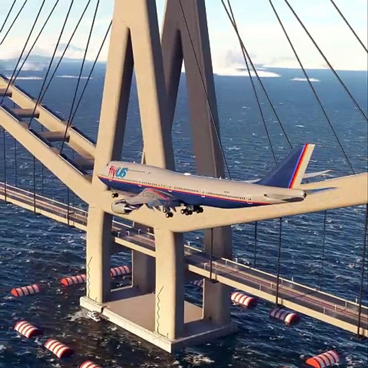 Der Moment, als ein FlyUS-Flugzeug gefährlich auf einem spanischen Flughafen landete