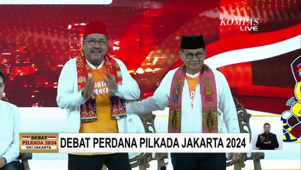 Debat Perdana Dibuka dengan Lagu Indonesia Raya, 3 Pasang Cagub-Cawagub Jakarta Naiki Panggung