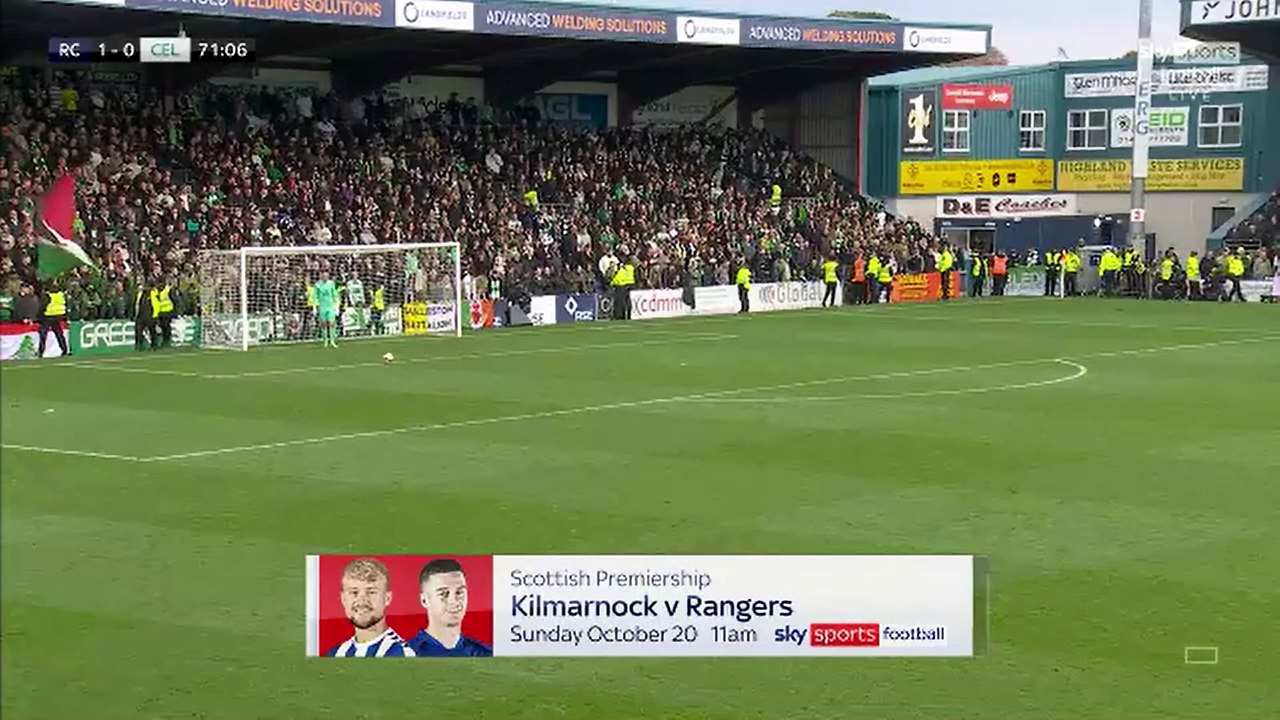 Ross County vs Celtic 2 half