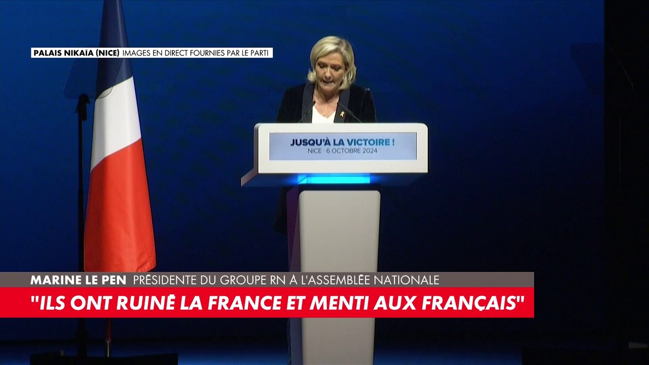 Marine Le Pen :«Nous accepterons plus aucune le...