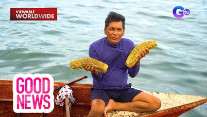 Mangingisda, libreng namimigay ng malaking sea cucumber?! | Good News