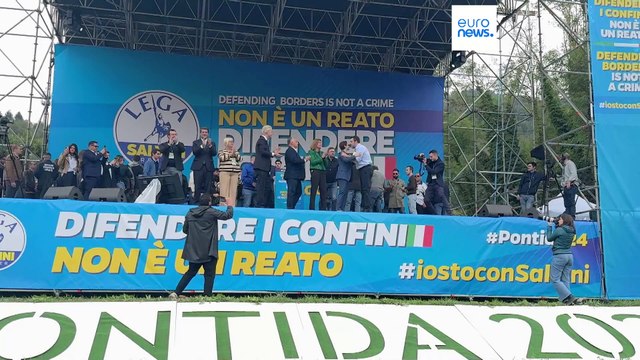 Pontida, l'estrema destra europea con Salvini: È un eroe che difende i confini