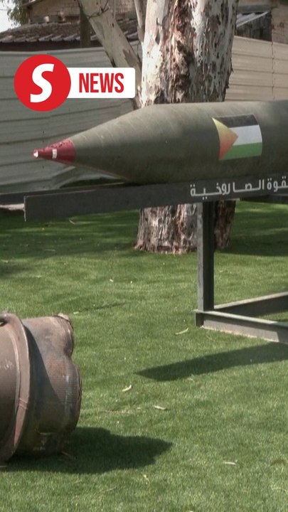 Israeli army displays weapons it says were seized from Hamas since Oct 7