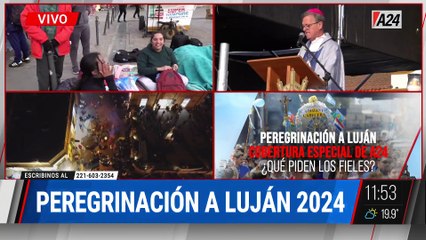  Así se vive la peregrinación a la Basílica de Luján 2024, una de las más multitudinarias