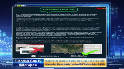 Yanan ormanlık alan, ağaçlandırma sözü tutulmadan Alman şirkete tahsis edildi iddiası doğru değildir