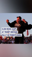 Elon Musk Leaps Onstage at Trump Rally in Pennsylvania