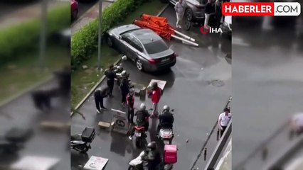 Avcılar'da Ani Yağmurda Şemsiye Düşmesi: 1 Yaralı