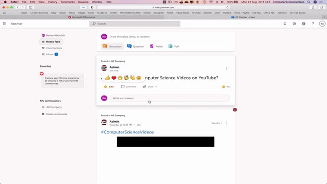 How to USE Microsoft Yammer for Office 365 On a Mac - Tutorial 5 - Ask a Question - Basic Tutorial