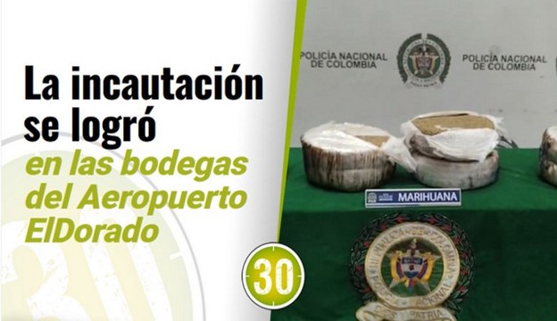 Pillan 21 kilogramos de marihuana en el aeropuerto El Dorado ¡Iba de Cali para San Andrés!