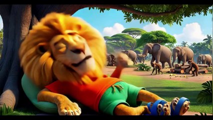 Leo the Lazy Lion's Adventure || Bedtime Stories For Kids || Moral Stories