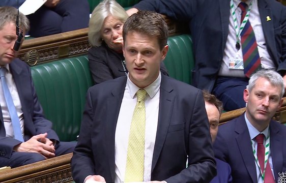 David Chadwick, MP for Brecon, Radnor and Cwm Tawe makes his maiden speech in Parliament