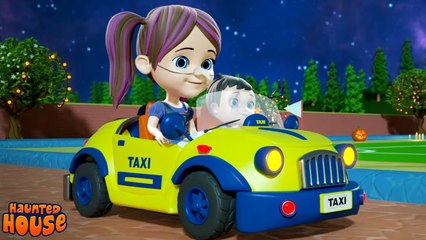 Halloween Wheels On The Taxi, Nursery Rhymes and Songs for Kids