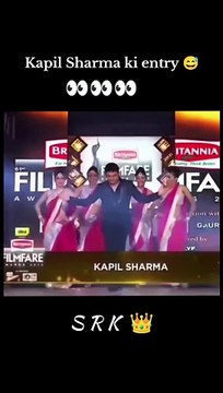 Kapil sharma ki entry and Shahrukh khan is shocked