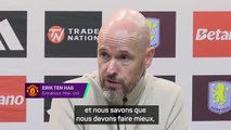 Man. United - Ten Hag : “En interne, nous sommes déçus et nous savons que nous devons faire mieux”