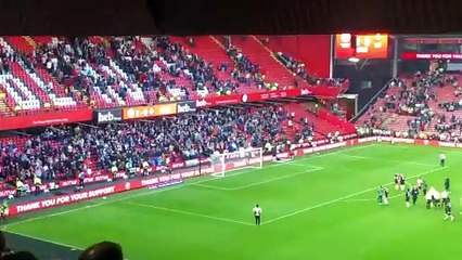 Luton fans at Sheffield United