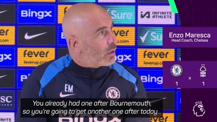 Download Video: Maresca insists ill-discipline is not an issue at Chelsea